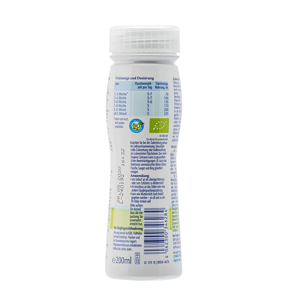 
                  
                    Hipp Combiotik PRE Ready To Feed Liquid Milk - 200ml ( Expiration Date : 6/25/2025 )
                  
                