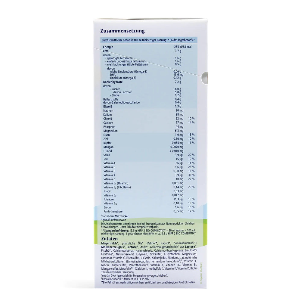 
                  
                    HiPP Formula Stage 2 Combiotic Follow-on Infant Milk Powder Greman (600g)
                  
                