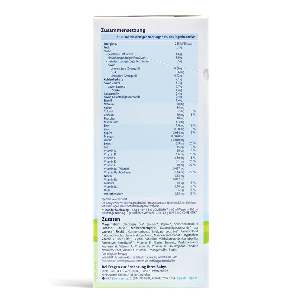 
                  
                    HiPP Stage 3 Combiotic Organic Baby Formula (600g)
                  
                