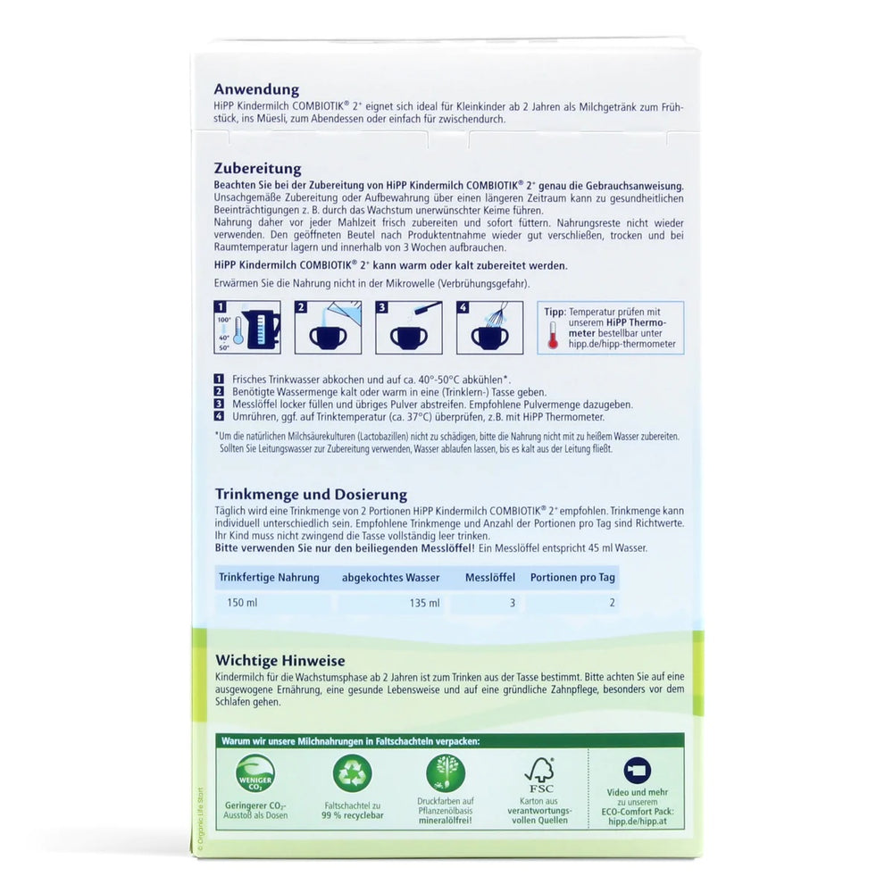 
                  
                    Hipp 2+ Years Combiotic Kindermilch Toddler Formula (600g)
                  
                